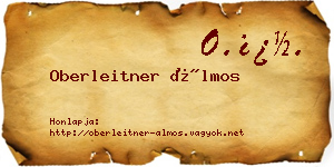 Oberleitner Álmos névjegykártya